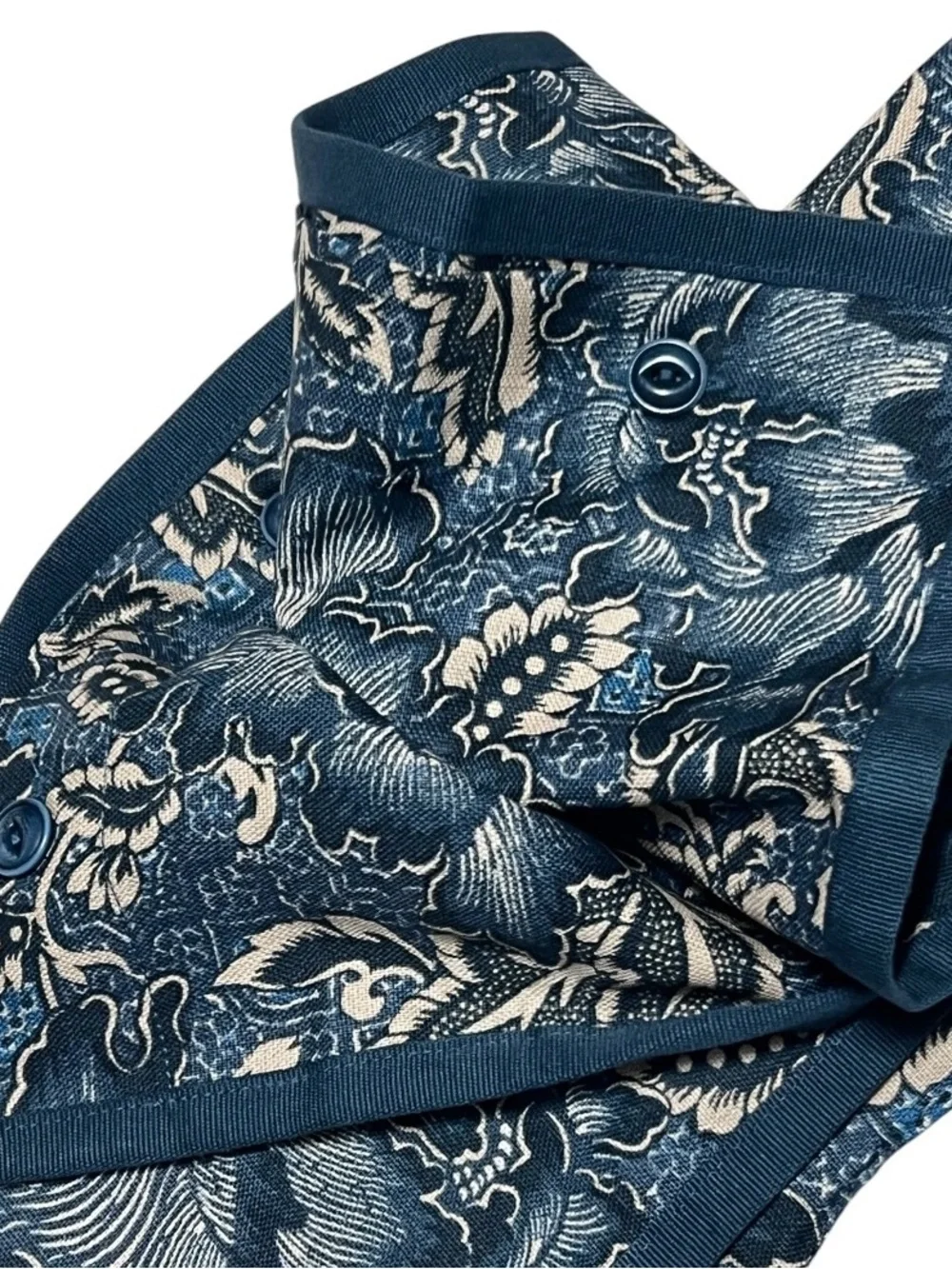 Ralph Lauren KING Sham KEATON Indigo Blue Floral Jacobean Grandmillennial $185